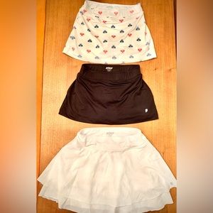 3 Prince Girls skirts. 2 Medium + 1 Extra-Small